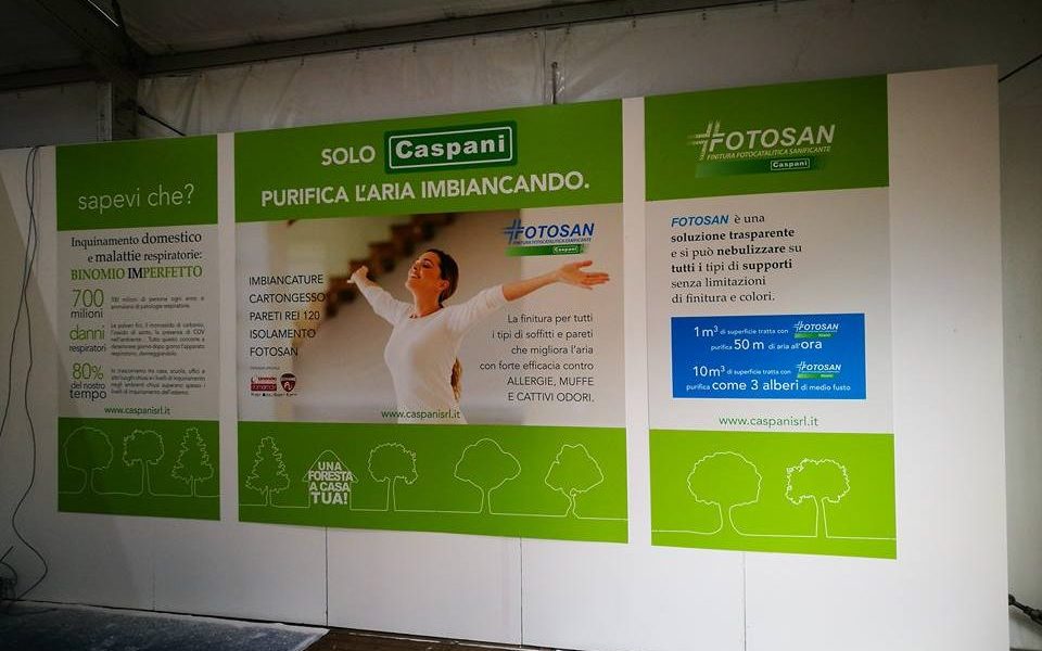 Fiera di Varese 2016 Caspani presenta Fotosan Finitura Fotocatalitica Sanificante